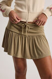 Florence Frill Skirt, OLIVE - alternate image 4