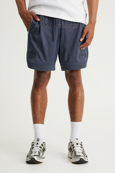 Nfl Basketball Short, LCN NFL ORION BLUE TONAL/PATRIOTS