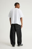 Authentics Semi-Barrel Jean, CRISP BLACK/WHITE STITCH - example image 3