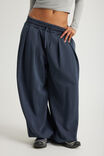 Balloon Pleated Trackpant, WASHED SEAL - alternate image 2