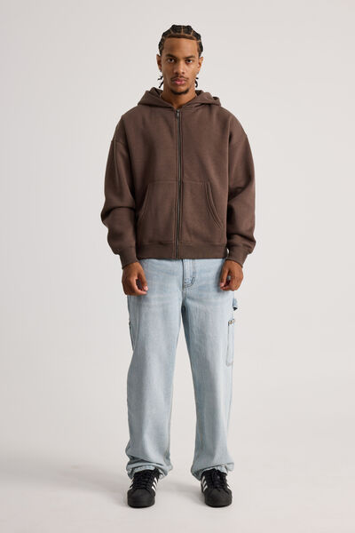 Half Half Baggy Painter Jean, DAY BLUE