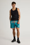 Nfl Basketball Short, LCN NFL TEAL/DOLPHINS RETRO CLASSIC HEM - alternate image 2