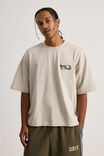 Half Half Boxy Cropped Graphic Tshirt, HH FOG/HALF HALF SHIBUYA - alternate image 3