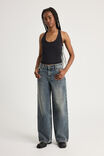Scoop Neck Halter Top, BLACK - alternate image 2