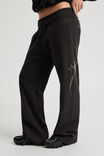 Wide Waistband Trackpant, NTN BLACK/RHINESTONE - alternate image 1