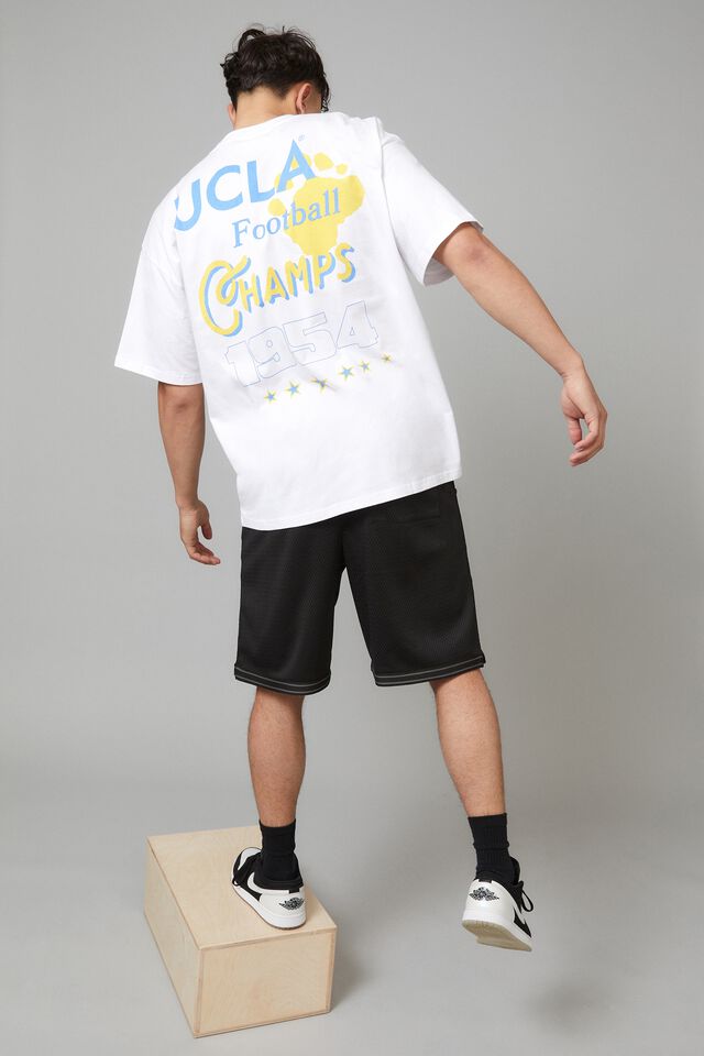 Oversized Ucla T Shirt, LCN UCL WHITE/CHAMPIONSHIP HELMET