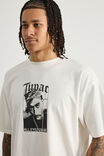 Box Fit Music Merch T Shirt, LCN BRA CLOUD/TUPAC ALLEYEZ TRACKLIST - alternate image 4