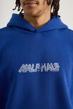 Half Half Hoodie, HH CORPORATE BLUE/ON SMOKO - alternate image 4