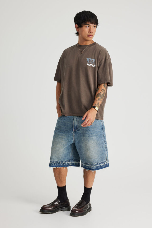 Notion Vintage Graphic Tshirt, NTN WASHED COCOA BEAN/OBLIVION