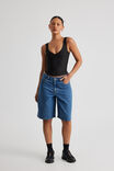 Billy Baggy Jort, MID BLUE - alternate image 1
