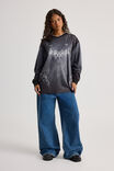 Long Sleeve Sports Jersey Top, BLACK/TRIBAL - alternate image 2