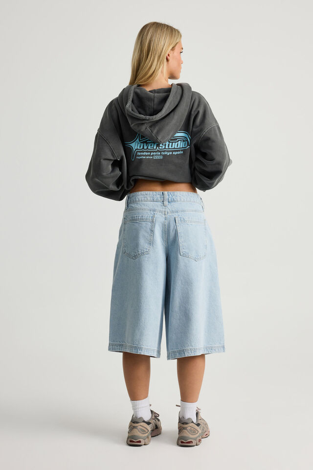 Mega Baggy Jort, FADED BLUE WASH