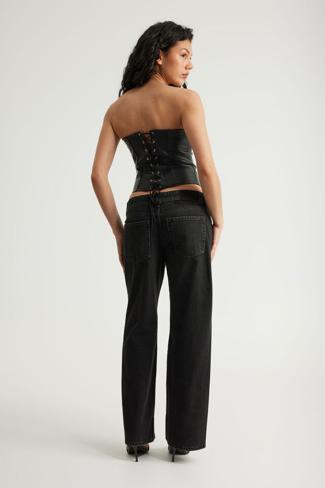 Luca Low Rise Jean, BACKSTAGE BLACK