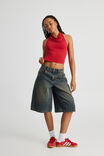 Bella Cowl Neck Halter, RED - alternate image 2