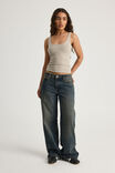 Authentics Scoop Neck Tank, SUNBLEACHED KHAKI - alternate image 2