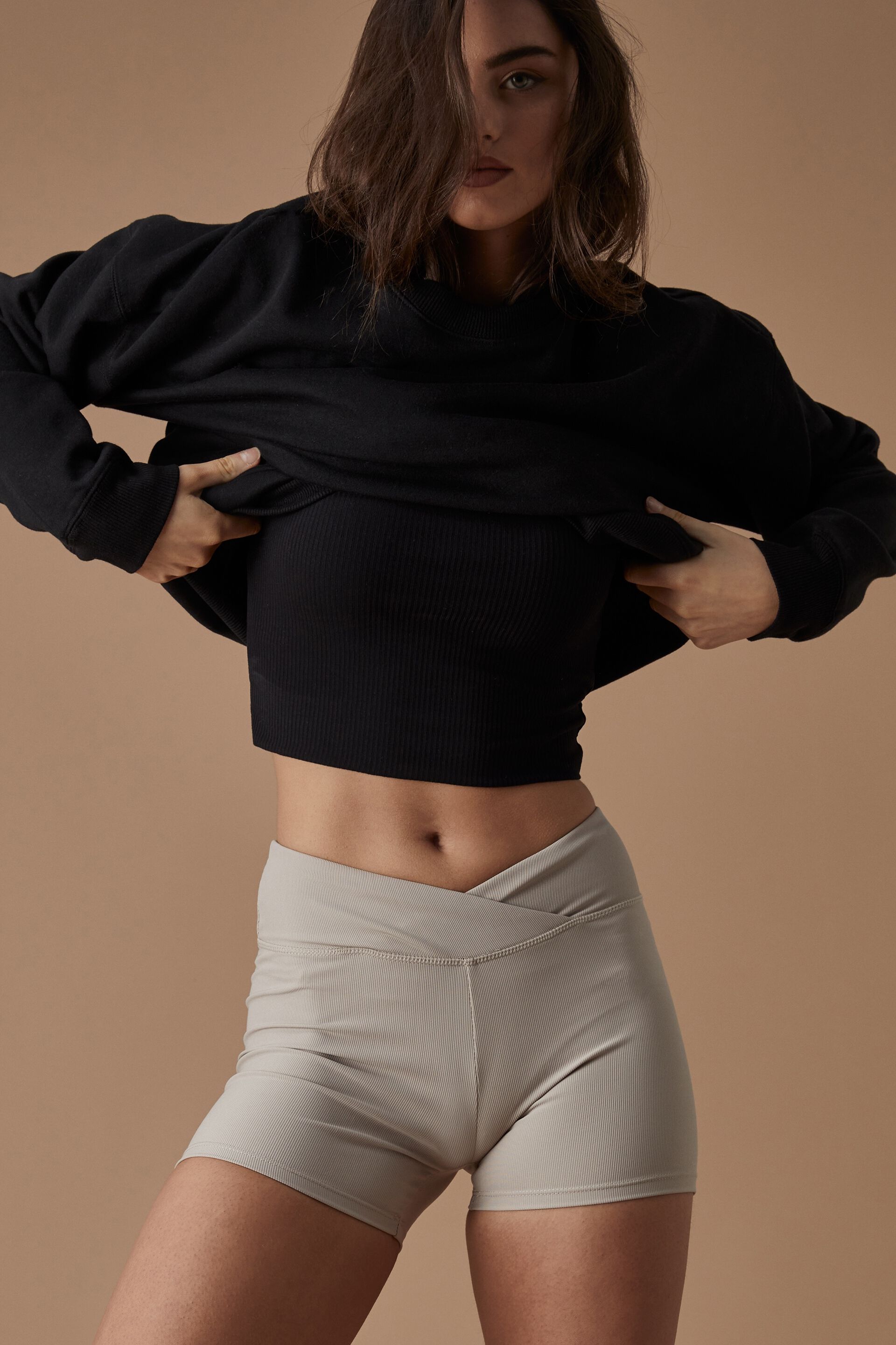 Factorie oversized crew neck sweater clearance