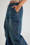 Sasha Utility Denim Pant, DIRTY INDIGO - alternate image 4