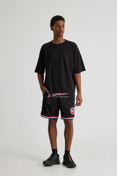 Harlem Globetrotters Basketball Short, LCN HGT BLACK/HARLEM CLASSIC