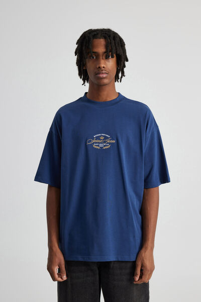 Heavy Weight Box Fit Graphic Tshirt, UC ACADEMY BLUE/SAINT JEAN