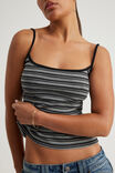 Kiki Cami, BLACK MARLE STRIPE - alternate image 4