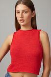 Ivy Knit Tank, RANCH RED - alternate image 4