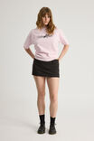 Tailored Mini Skort, BLACK PINSTRIPE - alternate image 2