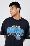 NBA Orlando Magic Oversized T Shirt, LCN NBA WASHED BLACK/MAGIC LOGO