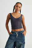 Sienna Low Back Tank, IRON GREY - alternate image 1