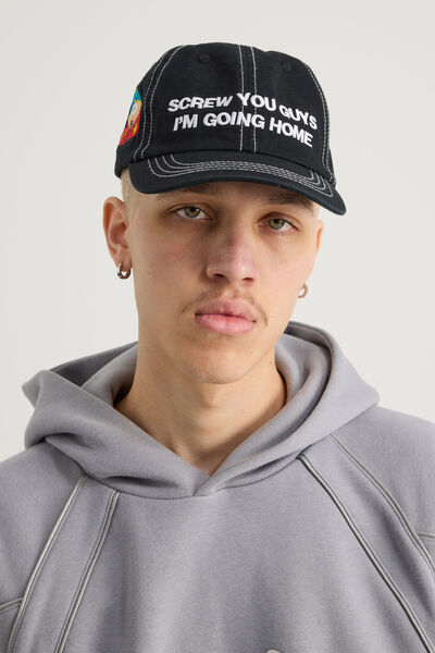 South Park X Half Half Cap, LCN SOUTH PARK HH CARTMAN BLACK