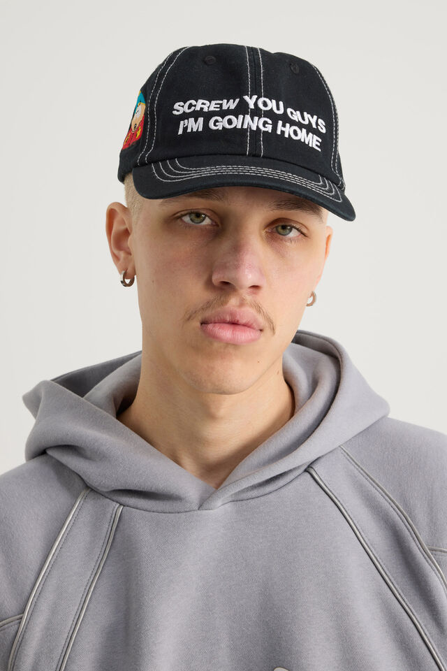 South Park X Half Half Cap, LCN SOUTH PARK HH CARTMAN BLACK