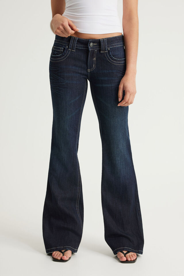 Twin Peak Bootcut Jean, AFTERPARTY INDIGO/PKT EMB