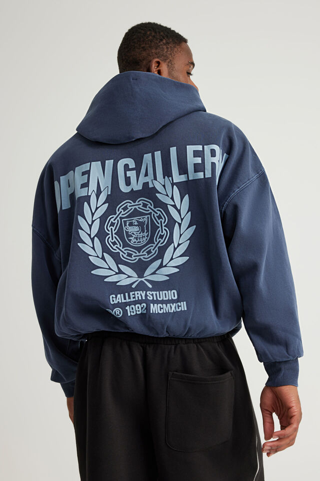 Open Gallery Hoodie, OG WASHED SEAL/GALLERY STUDIO