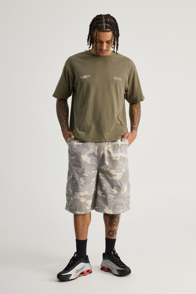 Notion Vintage Graphic Tshirt, NTN PORTLAND MOSS/DISPLACED