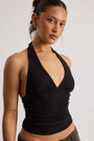 Emma Gathered Halter, BLACK - alternate image 4