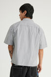 Notion Boxy Cropped Short Sleeve Shirt, NOTION WHT BLK CHECK GOTHIC ARTWORK - example image 3