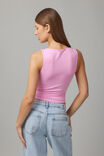 Lottie Scoop Neck Tank, PINK - alternate image 3