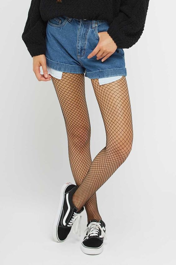 Fishnet Stocking, BLACK SMALL WEAVE