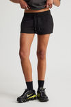 Pull On Mini Short, BLACK - alternate image 1
