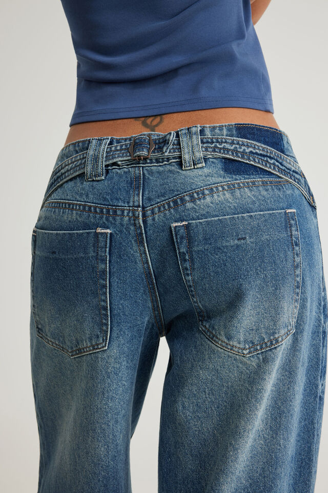 Mid Rise Baggy Jean, CLUB BLUE
