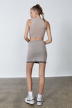 Contrast Trim Mini Skirt, NUDE BLUSH/TORNADO - alternate image 3
