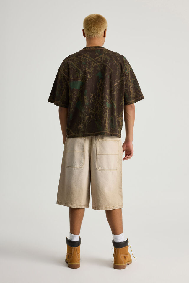 Half Half El Grande Denim Short, WASHED STONE