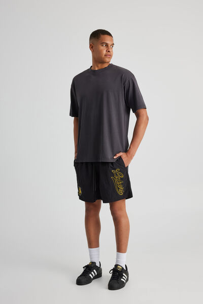 Nba Street Short, LCN NBA BLACK/LA LAKERS SIDE SCRIPT