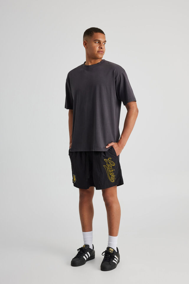 Nba Street Short, LCN NBA BLACK/LA LAKERS SIDE SCRIPT