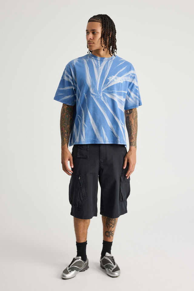 Open Gallery Box Fit Tshirt, OG MALLORCA BLUE SUNBLEACHED/FUNCTIONAL