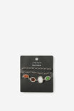 Stack Stone Bracelet Pack, SILVER - example image 2