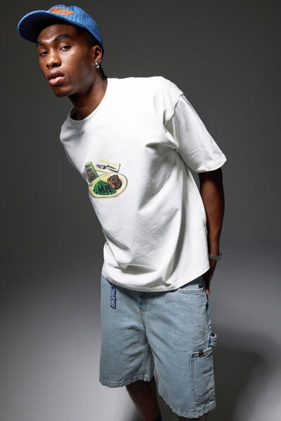 Half Half Heavyweight Box Fit Graphic Tshirt, HH CLOUD/HALF HALF STOP MOTION