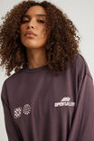 Open Gallery Long Sleeve Boxy Tshirt, OG WASHED FROZEN BERRY/OG PATCH - example image 3