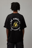 Oversized Nba T Shirt, LCN NBA BLACK/LA LAKERS CIRCULAR - alternate image 5