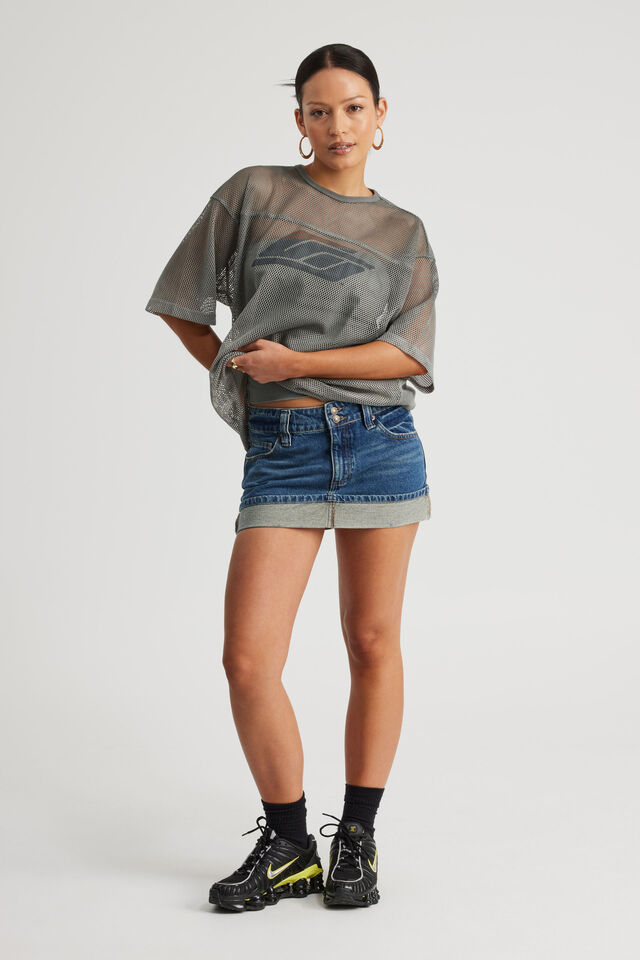 Open Gallery Mesh Tee, OG OIL SLICK/98 LOGO