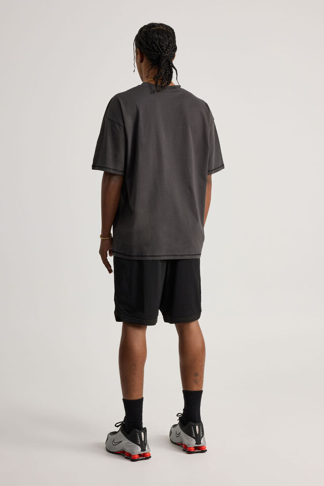Nfl Basketball Short, LCN NFL BLACK/RAIDERS NEW STEALTH COLLEGIATE